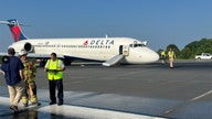 Delta flight touches down at North Carolina airport without front landing gear