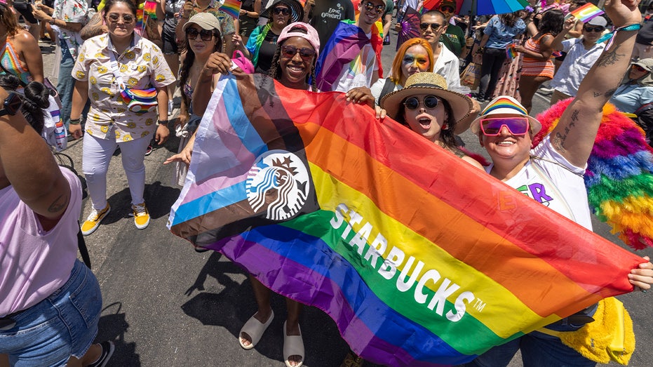 Starbucks workers celebrate Pride