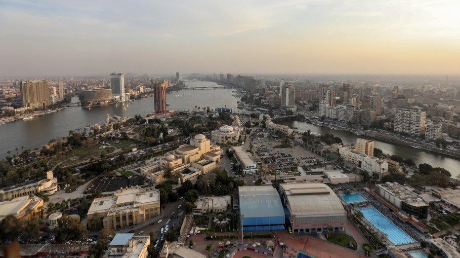 An aerial view of Cairo, Egypt