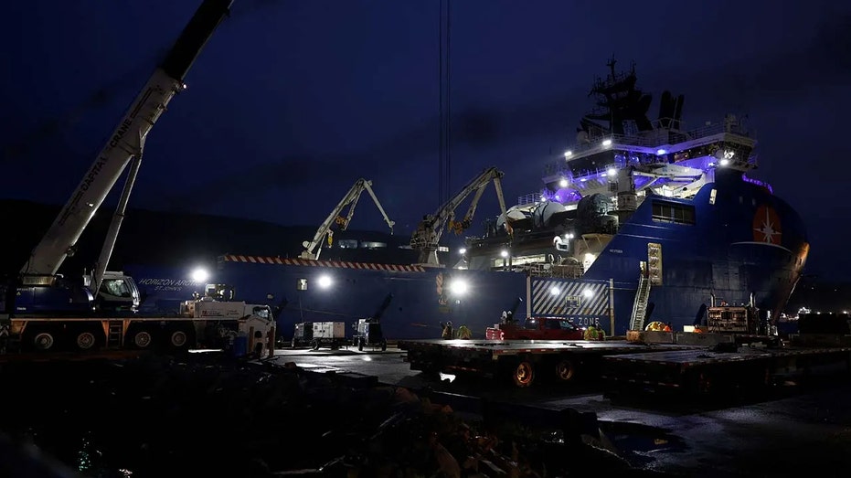 Equipment is prepared for the search for the missing OceanGate submersible