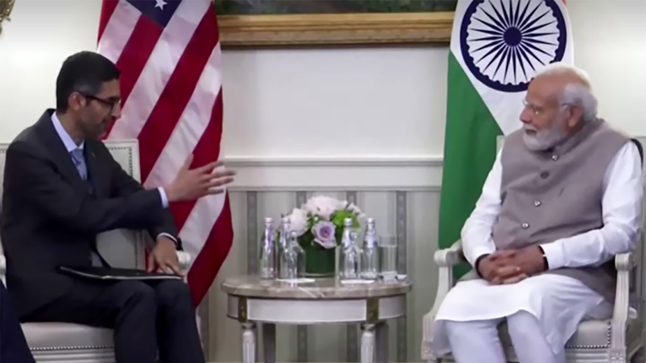 India PM Modi and Goggles Sundar Pichai.