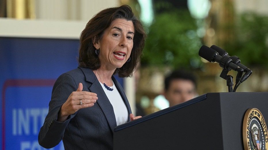 Secretary of Commerce Gina Raimondo speaks