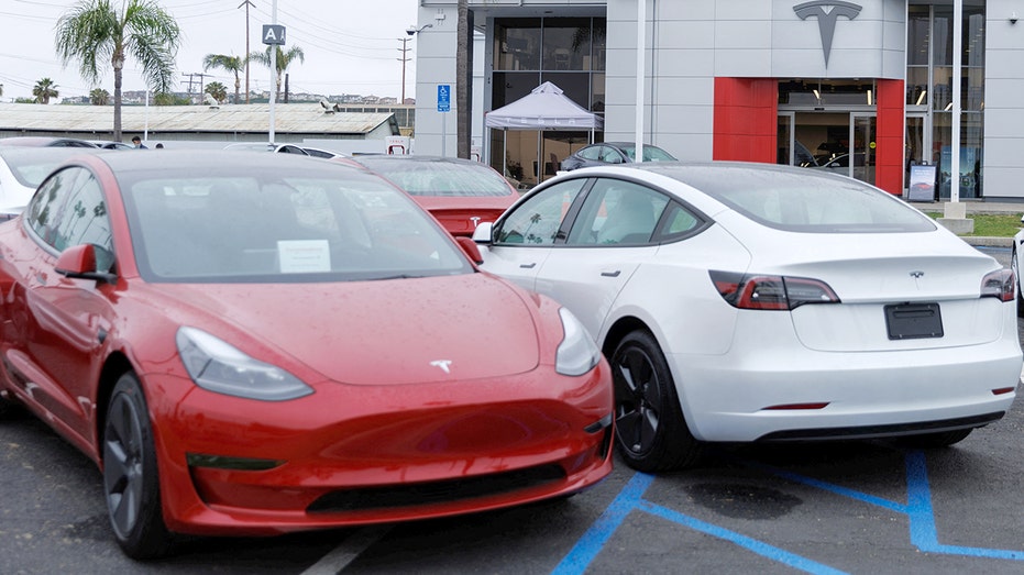 Tesla Model 3 at a dealership