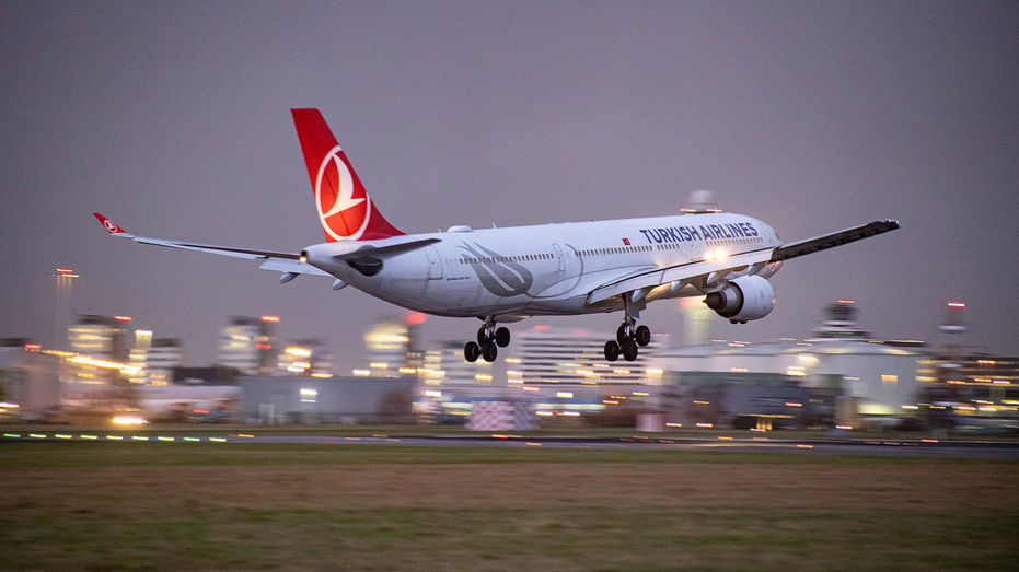 Turkish Airlines plane lands in the Netherlands