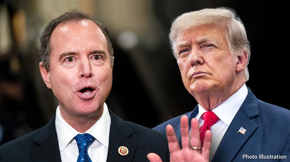 Adam Schiff and Donald Trump