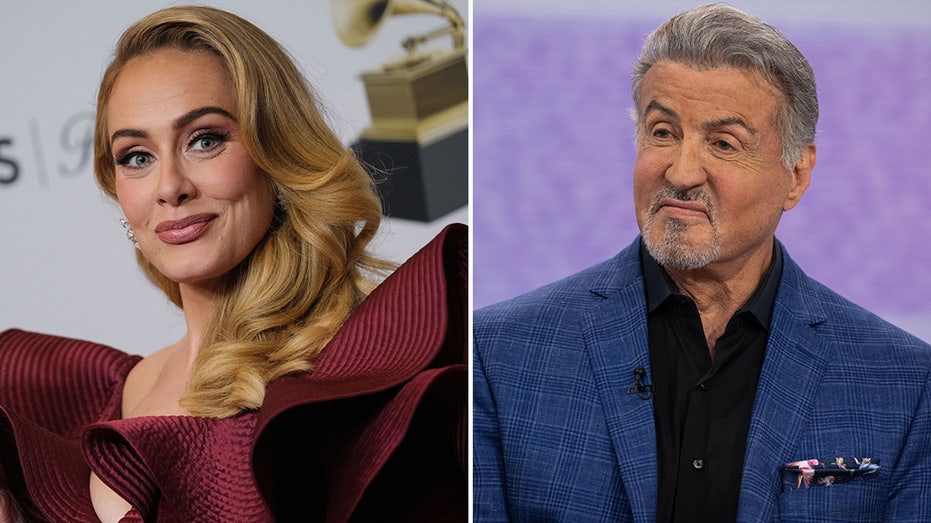 Adele e Sylvester Stallone