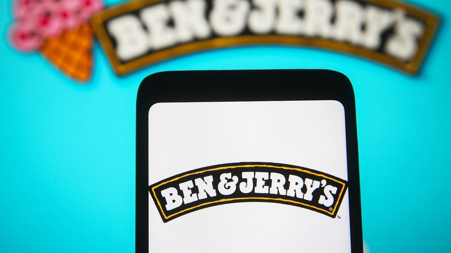 Ben & Jerry's logo on smartphone