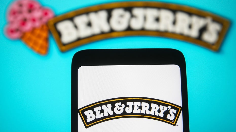 Ben & Jerry's logo on smartphone