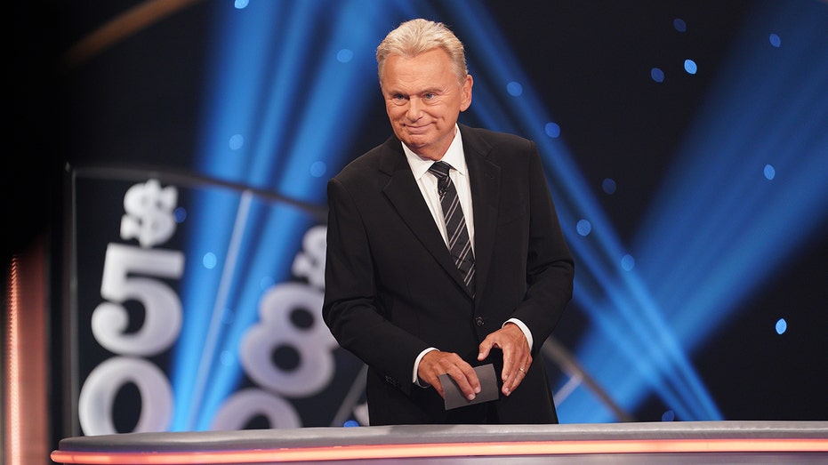 Pat Sajak on the set of "Wheel of Fortune"