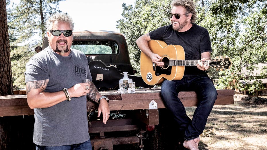 sammy hagar and guy fieri with their tequila brand