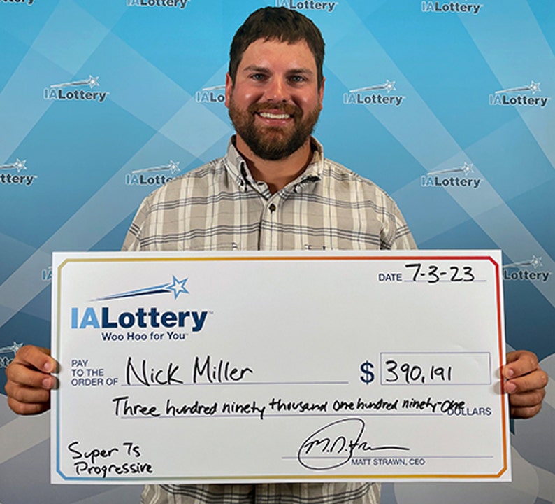Iowa farmer wins $390K lottery prize hours after proposing to ...