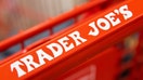 A signage on a shopping cart at the Trader Joe&apos;s Upper East Side Bridgemarket grocery store in New York, U.S., on Thursday, Dec. 2, 2021. 