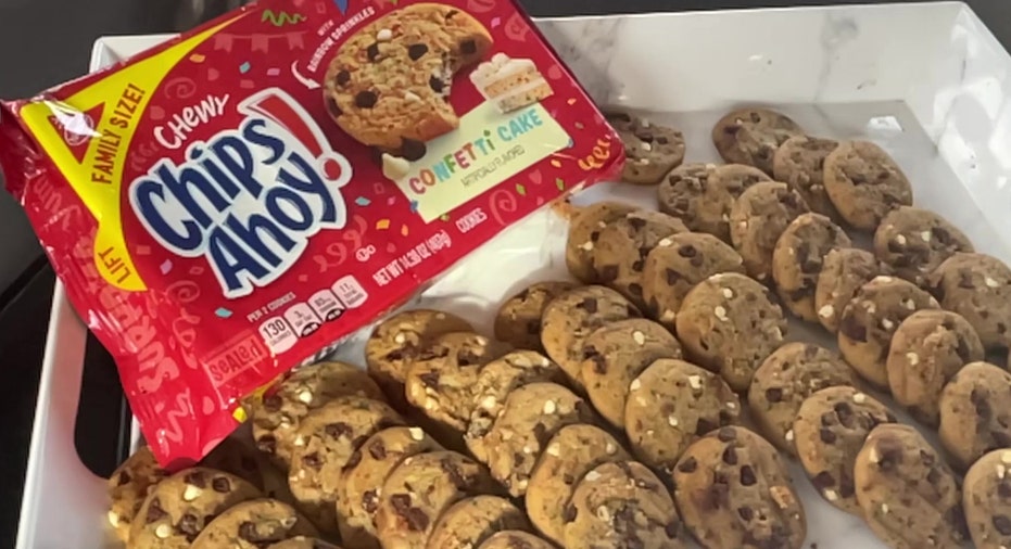 Chips Ahoy! Confetti Cake cookies.