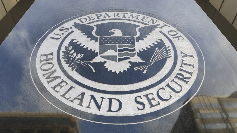 The U.S. Department of Homeland Security sign 