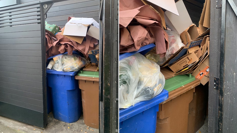 French Laundry overflowing garbage