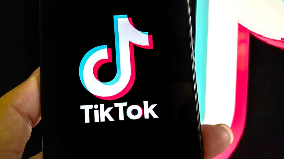 TikTok symbol on a smartphone screen
