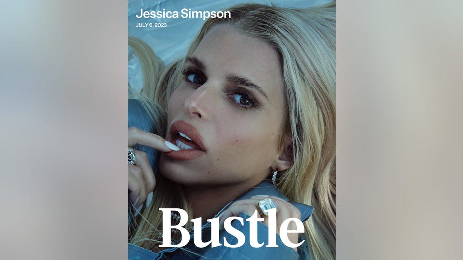 Jessica Simpson on the digital cover of Bustle