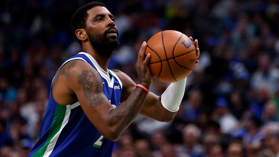 Kyrie Irving shoots