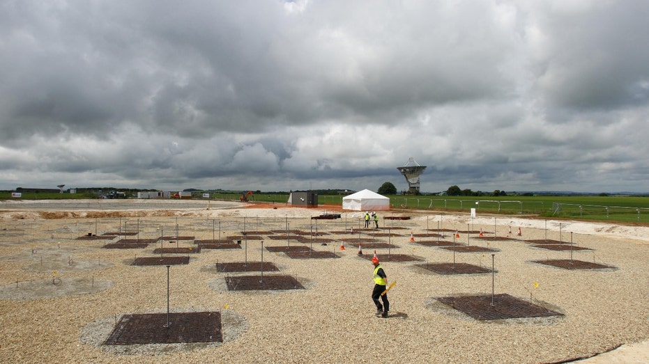 A worker at the LOFAR telescope