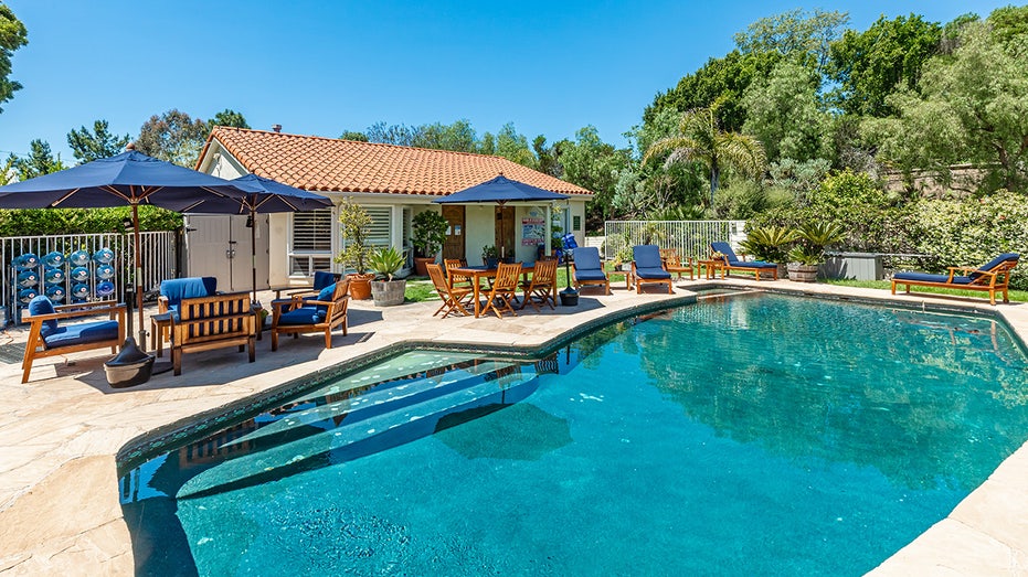 A house and swimming pool