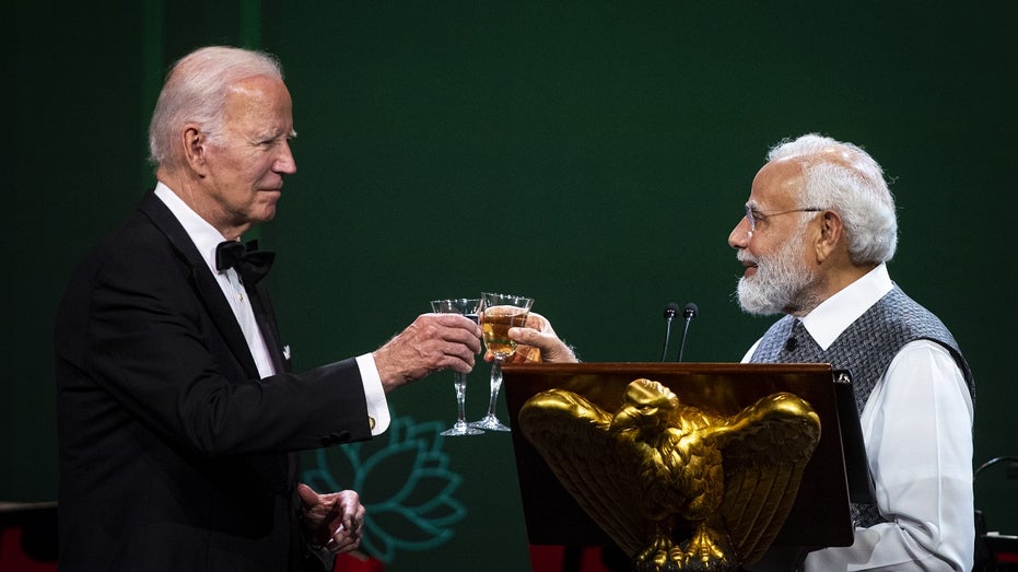 President Biden toasts India's prime minister Narendra Modi