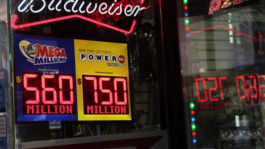 A Powerball and Mega Millions lottery