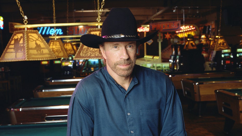 Chuck Norris in a pool hall as Walker