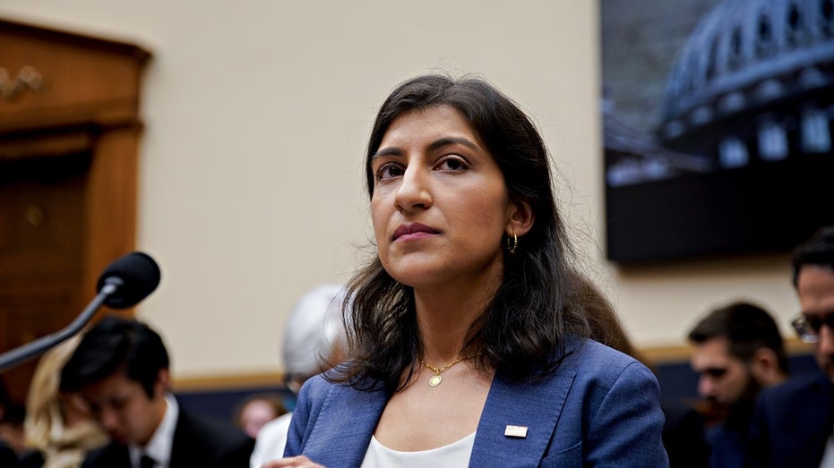 FTC chair Lina Khan testifies earlier Senate committee