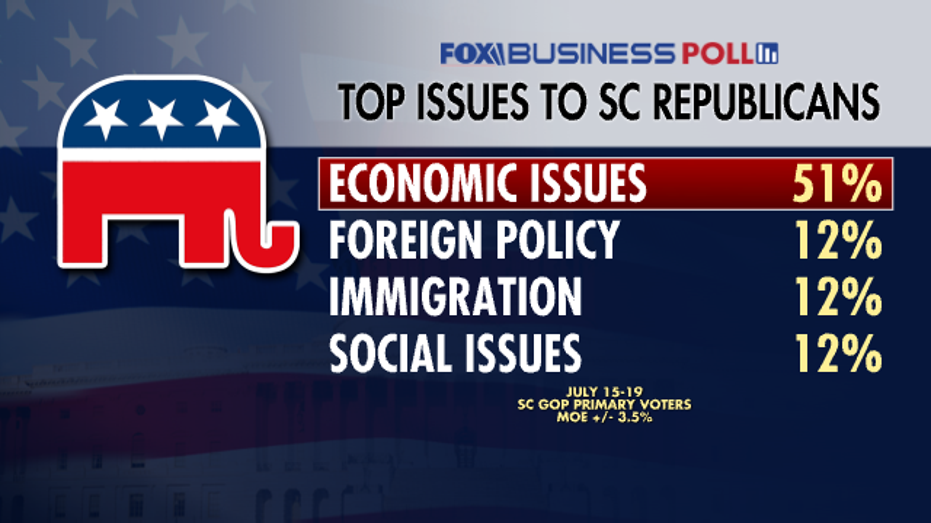 Top issues for South Carolina Republicans.