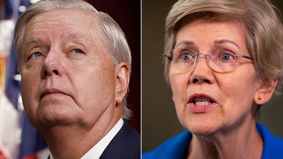 Lindsey Graham and Elizabeth Warren side by side image