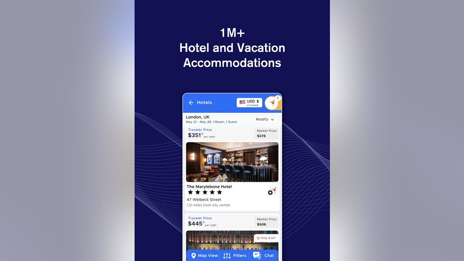 Mondee in-app hotel booking