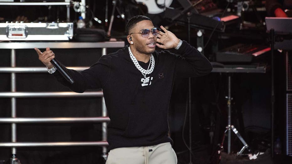 Nelly performing