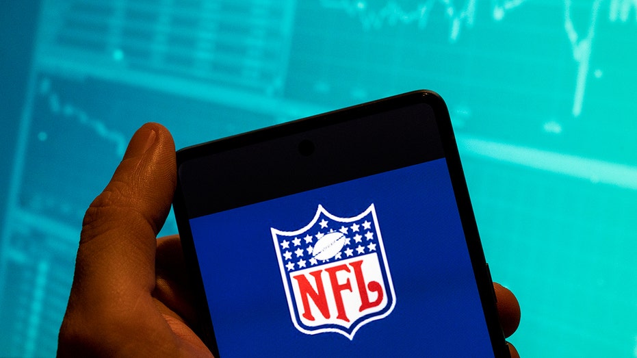 NFL logo on smartphone