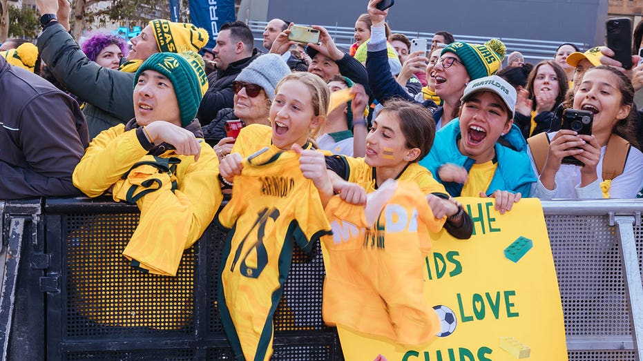 Australian fans at the women's world cup squad announcement