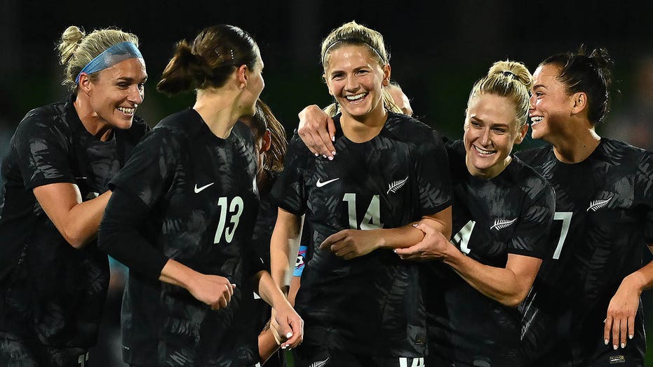 The Football Ferns during a friendly match