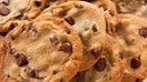 An image of freshly baked chocolate chip cookies.
