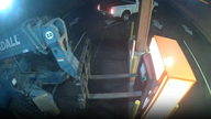 California suspects attempt to steal bank ATM using a forklift, video shows