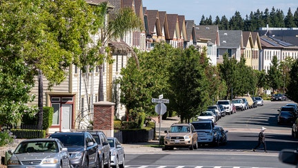 Homes in Hercules, California, US, on Wednesday, Aug. 16, 2023. The US 30-year mortgage rate rose to 7.16% last week, matching the highest since 2001 and crimping both sales and refinancing activity. Photographer: David Paul Morris/Bloomberg via Getty Images