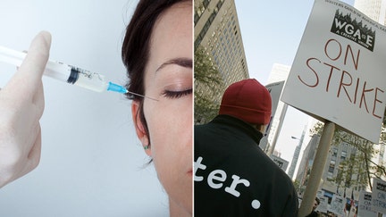 Some Hollywood celebrities are using their downtime to get cosmetic procedures while other writers and actors protest for a living wage.