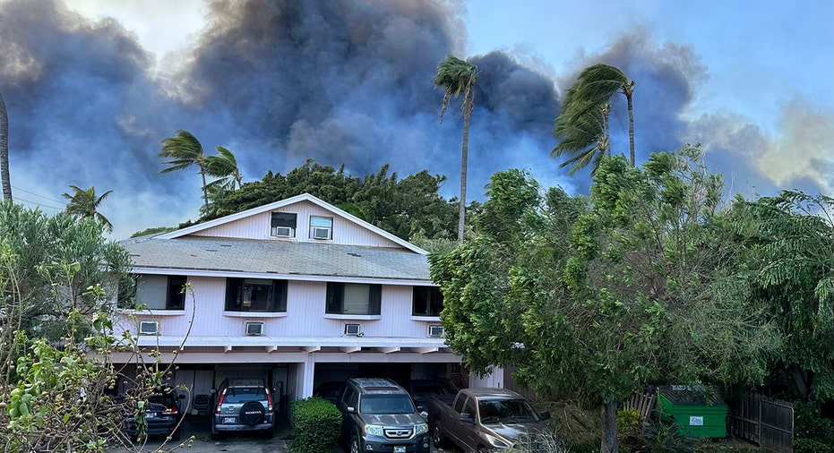 Black smoke in Lahaina