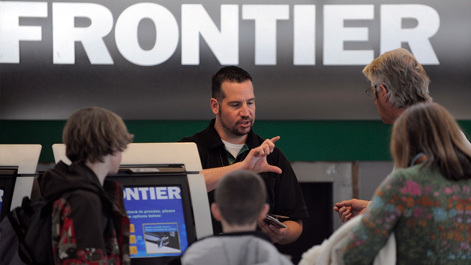 A Frontier Airlines employee