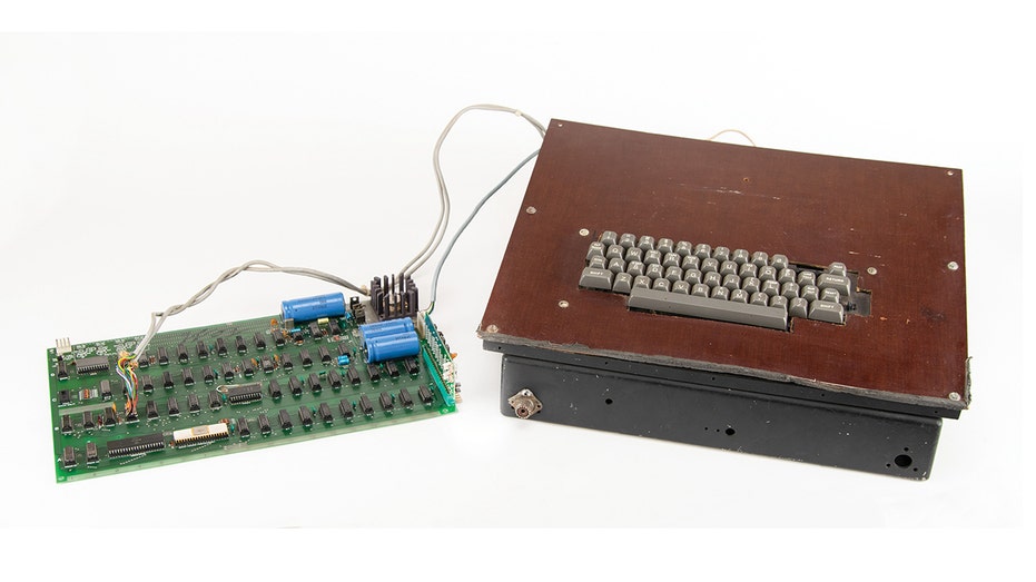 An Apple-1 computer getting auctioned by RR Auction