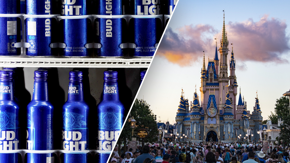 Bud Light Left Disney Castle Right