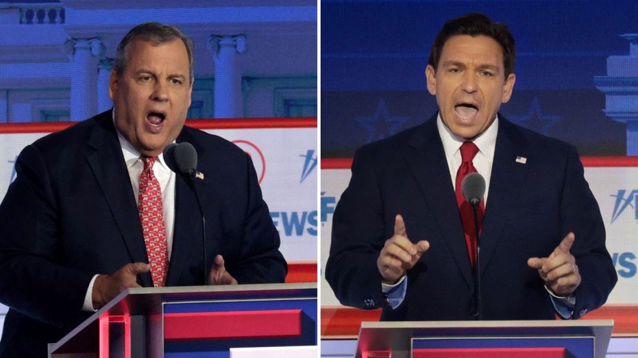 Chris Christie Ron DeSantis GOP Debate