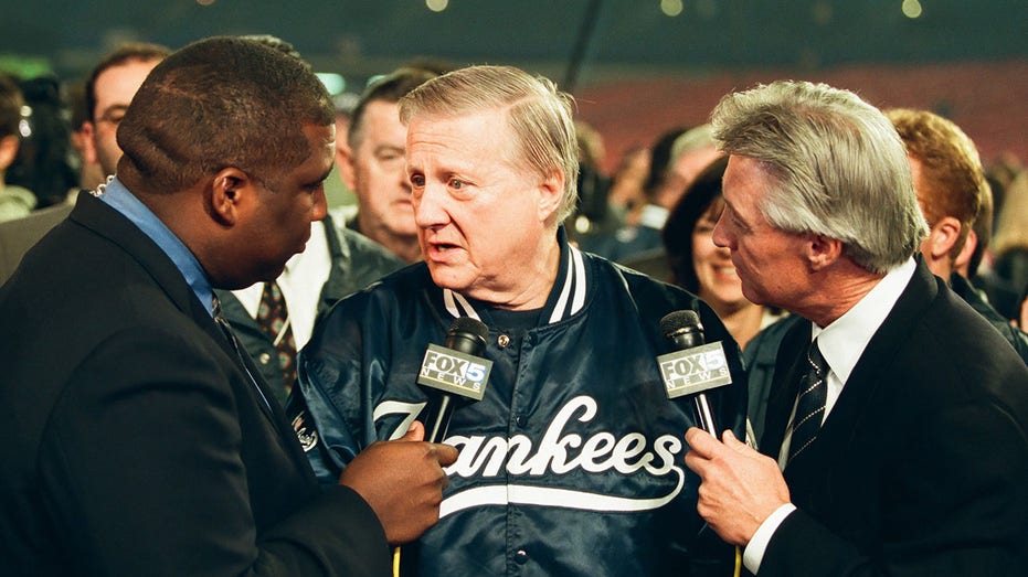 George Steinbrenner talks after World Series