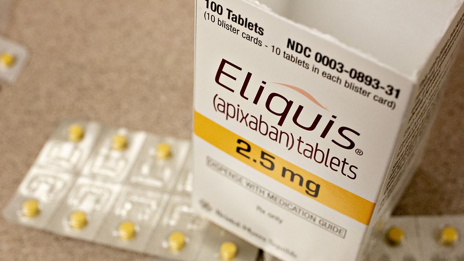 Eliquis pills, blood thinner, medicare