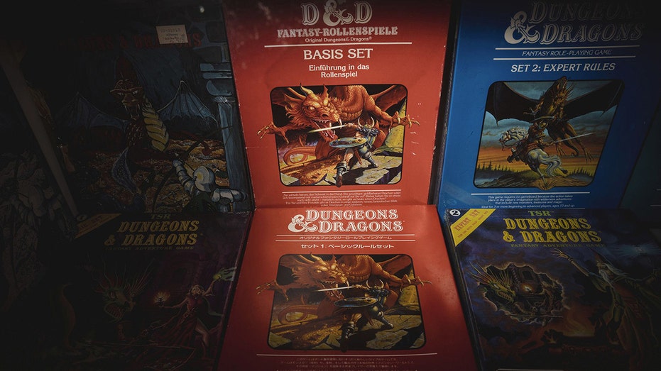 Vintage game modules from the role-playing game Dungeons & Dragons