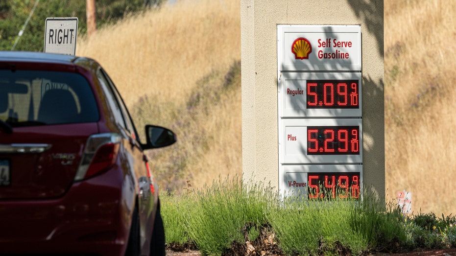 gas station in California