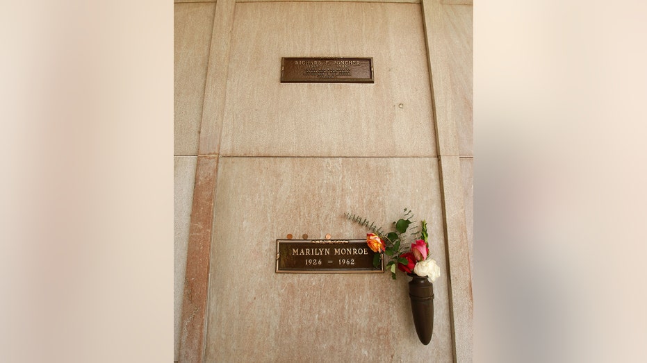 Richard Poncher's crypt on top of Marilyn Monroe's