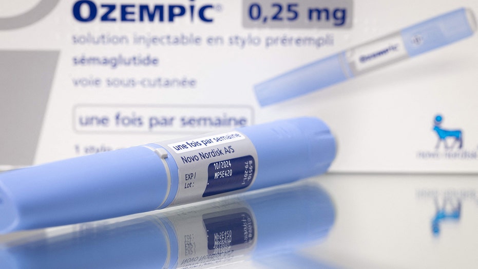 Anti-diabetic medication "Ozempic" packaging